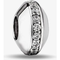 Rosa Lea Women's White Thin Line Charm AM-2THB003504-White in Silver