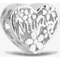 Rosa Lea Women's Mummy Heart Charm AM-2THB022404 in Silver
