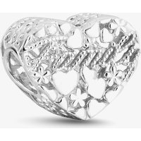 Rosa Lea Women's Family Heart Charm AM-2THB023604 in Silver