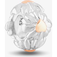 Rosa Lea Women's Flower Spacer Charm AM-2THB030007 in Silver