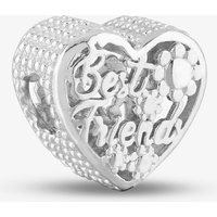 Rosa Lea Women's Best Friends Heart Charm AM-2THB032304 in Silver