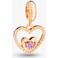 Rosa Lea Women's February Birthstone Heart Dangle Charm AM-2THB004206-Purple in Purple