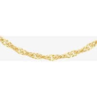 9ct Yellow Gold 51cm Diamond-Cut Twisted Curb Chain 1.13.0465-51