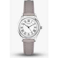 Sekonda Ladies Classic Evans White Dial Grey Leather Strap Watch 40730