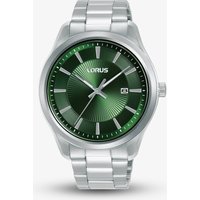 Lorus Mens Green Dial Bracelet Watch RH929RX9