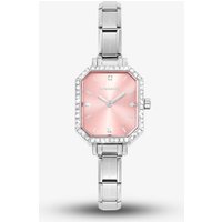 Nomination Paris Pink Dial Crystal Bezel Watch 076036/014
