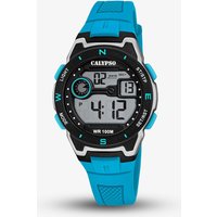 Calypso Mens Digital Crush Blue Strap Watch K5853/1