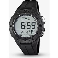 Calypso Mens Urban Digital Black Rubber Strap Watch K5607/6