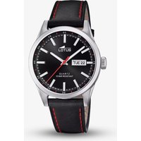 Lotus Mens Classic Black Leather Strap Watch L18671/4