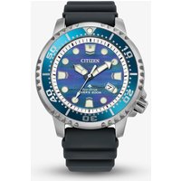 Citizen Mens Limited Edition Promaster Diver Blue Dial Black Rubber Strap Watch BN0167-09W