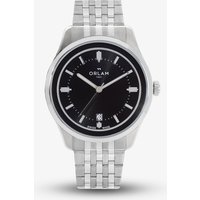 Orlam Mens Pulse Black Dial Silver Bracelet Watch ORSSBPU003