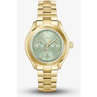 BOSS Lida Multifunction Gold Plated Green Watch 1502745