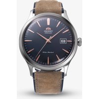 Orient Mens Bambino Navy Blue Dial Leather Strap Watch RA-AC0P02L