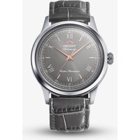 Orient Mens Limited Edition Classic Bambino Grey Dial Leather Strap Watch RA-BB0006N