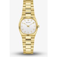 Bulova Super Seville Women's Silver-Tone Dial & Golden Tone Stainless Steel Bracelet Watch