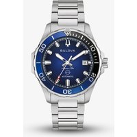 Bulova Mens Marine Star Blue Bracelet Watch 98B466