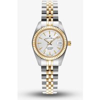 Jacques du Manoir Ladies Inspiration Classic Silver Dial Two Tone Stainless Steel Bracelet Watch JWL02101