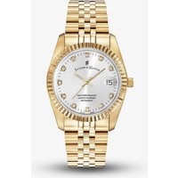 Jacques du Manoir Ladies Inspiration Elegance Silver Dial Gold Tone Bracelet Watch NRO.11