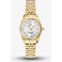 Jacques du Manoir Ladies Inspiration Elegance 26mm Silver Dial Gold Tone Bracelet Watch NRO.12