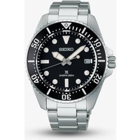 Seiko Prospex Men's "Pure Black" Solar Diver's Stainless Steel Watch