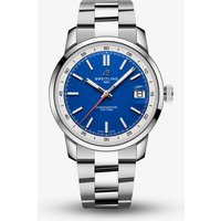 Breitling Mens Top Time B31 38mm Silver Tone Blue Dial Watch AB3113A71C1A1