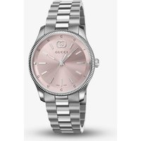 Gucci G-Timeless collection Diamond & Pink Dial Stainless Steel Watch