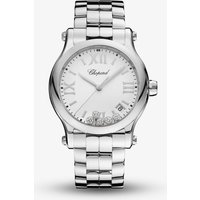 Chopard Happy Sport Silver Diamond Bracelet Watch 278582-3002