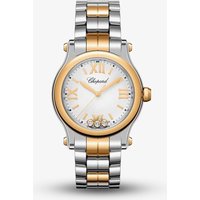 Chopard Happy Sport Silver and Rose-Gold Diamond Watch 278590-6002