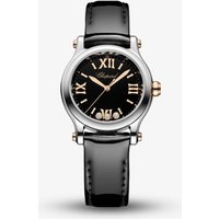 Chopard Happy Sport Diamond Black Leather Watch 278590-6015