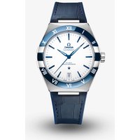 OMEGA Mens Constellation Blue Master Chronometer Watch 131.33.41.21.04.001