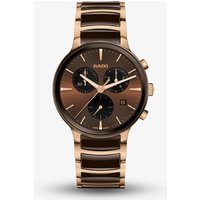 Rado Mens Centrix Quartz Chronograph Brown Dial Watch R30212302