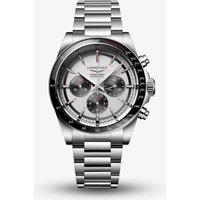 Longines Mens Conquest Chronograph Silver Dial Watch L3.835.4.72.6