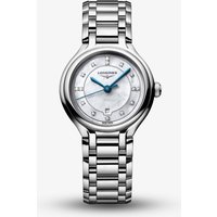 Longines Ladies Primaluna Mother Of Pearl Diamond Set Watch L8.142.4.87.6