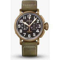 Zenith Mens Pilot Type 20 Chronograph Extra Special Khaki Strap Watch 29.2430.4069/21.C800