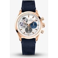 Zenith Mens Chronomaster Open Blue Leather Strap Watch 18.3300.3604/69.C922