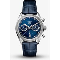 Tag Heuer Ladies Carrera Chronograph Diamond Set Blue Dial Watch CBS2214.FC6567