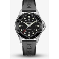 Hamilton Mens Khaki Navy Scuba Black Rubber Strap Watch H82555130