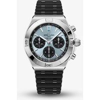 Breitling Mens Chronomat B01 42 Ice Blue Dial Black Rubber Strap Watch PB0158101C1S1