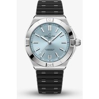 Breitling Mens Chronomat B31 40 Ice Blue Dial Black Rubber Strap Watch PB3114101C1S1