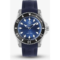 Gucci Mens Dive Blue Rubber Strap Watch YA136359