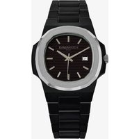 KAMAWATCH Limited Edition Fix Avant Garde Silver and Black Plastic Bracelet Watch KWPF30