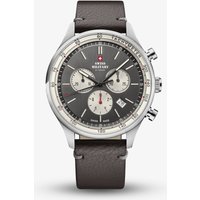 Swiss Military Mens Vintage Chronograph Brown Dial Watch SM34081.12