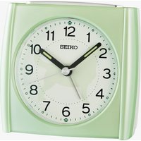 Seiko Green Square Beep Alarm Clock QHE209M