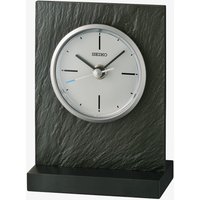 Seiko Black Slate White Dial Mantel Clock QXG153N