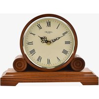 WM Widdop Walnut Round Mantel Clock W2649W
