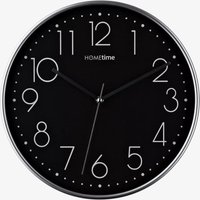 Hometime Round Black 12 Inch Wall Clock W8033