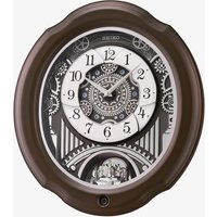 Seiko Wooden Melodies In Motion Skeleton Dial Wall Clock QXM609N