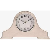 Hometime Vintage Style White Mantel Clock W3017