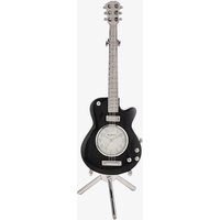 WM Widdop Miniature Black Guitar Clock 9030