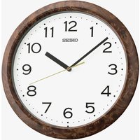 Seiko Clocks Timeless Dark Brown Wall Clock QHA014B